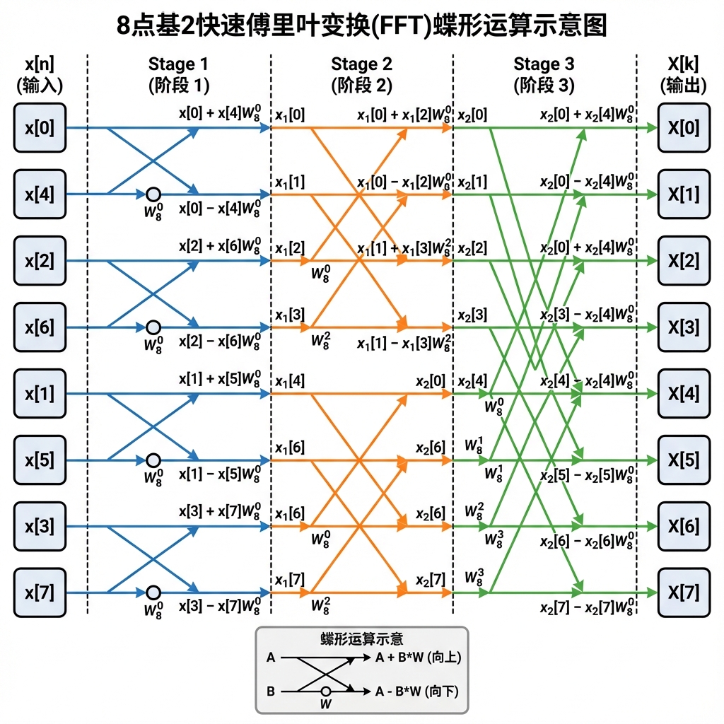 FFT 蝶形运算结构